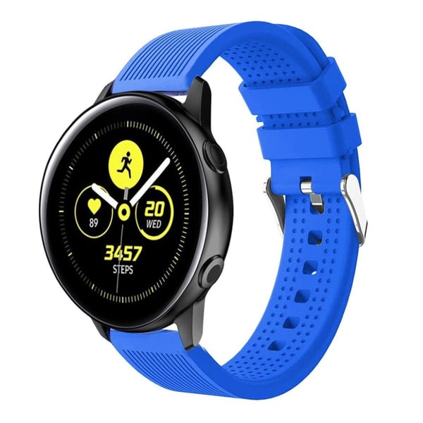 Samsung Galaxy Watch Active Klokkereim I Silikon - Blå