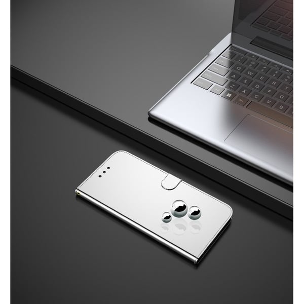 Mirror Motorola Moto G Power (2021) Flippetui - Sølv