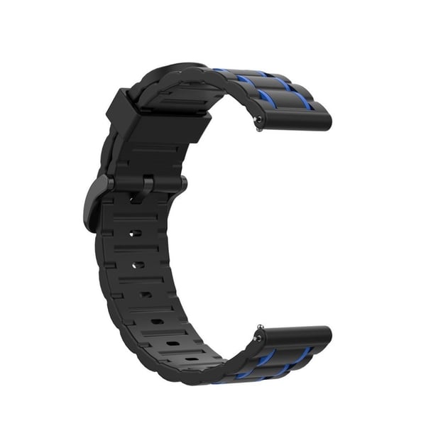 Fitbit Versa / 2 / Lite bølget silikonklokkebånd - Mørkeblå