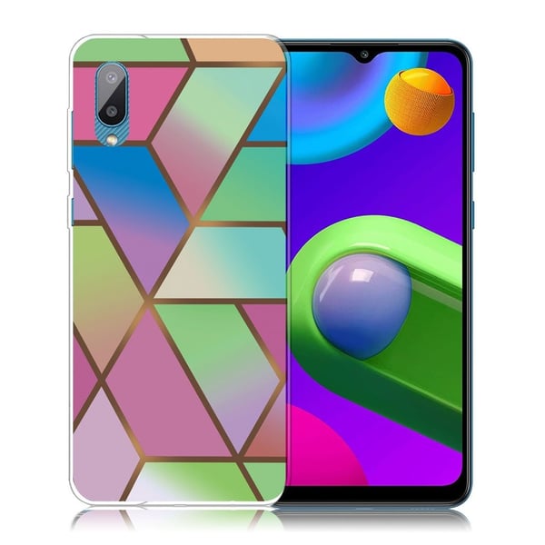 Marble Samsung Galaxy M02 / A02 Etui - Rose / Green og Blue Gradients