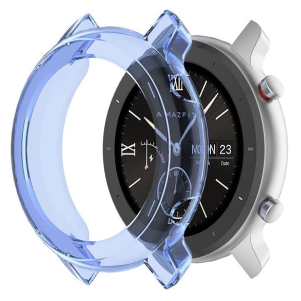 Amazfit GTR 42mm slitesterkt etui - Gjennomsiktig Blå