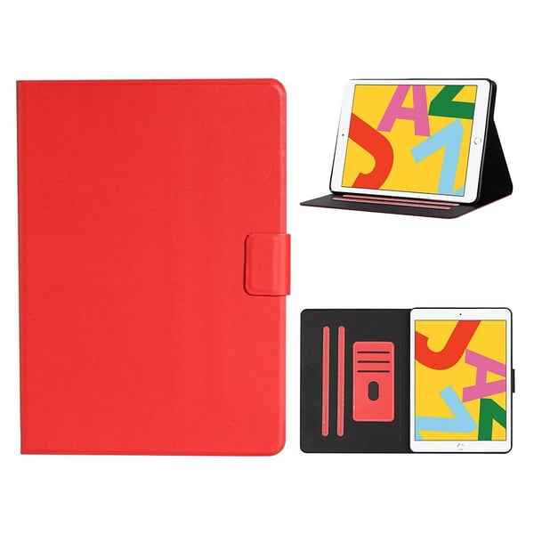 Auto Wake Sleep Stand Smart Leather Tablet Cover iPad 10.2 (2021)/(2020)/(2019) / iPad Pro 10,5 tommer (2017) / iPad Air 10,5 tommer (2019) - Rød