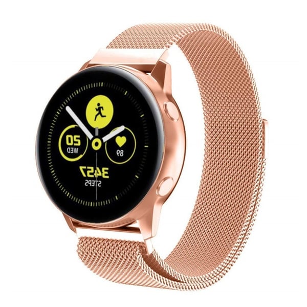 Garmin Vivoactive 3 Music / Vivomove HR-klokkearmbånd i rustfritt stål - Rose Gull