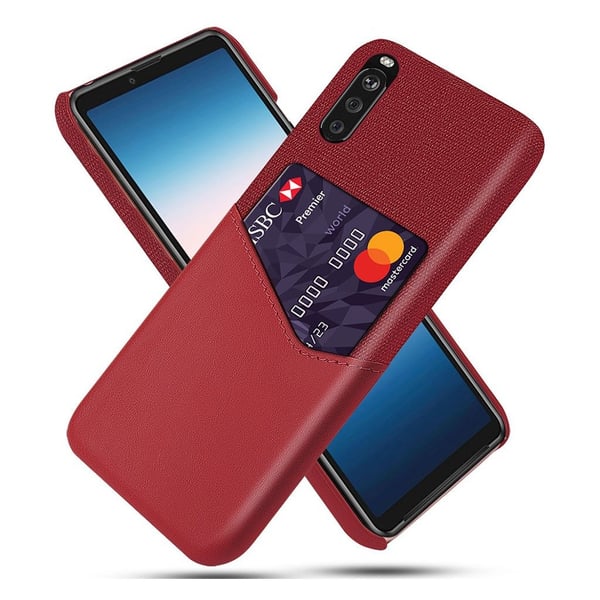 Bofink Sony Xperia 10 II Card Deksel - Rød