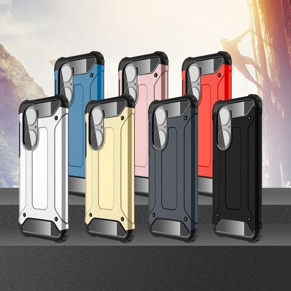 Armour Guard Etui Huawei P50 - Sølv