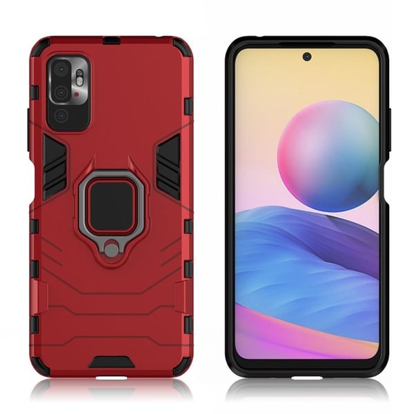 Ring Guard-etui - Xiaomi Redmi Note 10 5G - Rød
