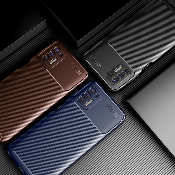Carbon Shield Motorola Moto G Stylus (2021) Etui - Blå