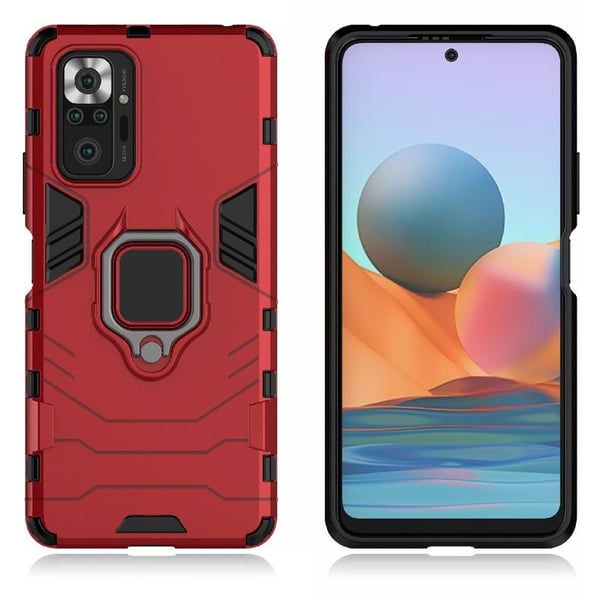 Ring Guard-etui - Xiaomi Redmi Note 10 Pro - Rød