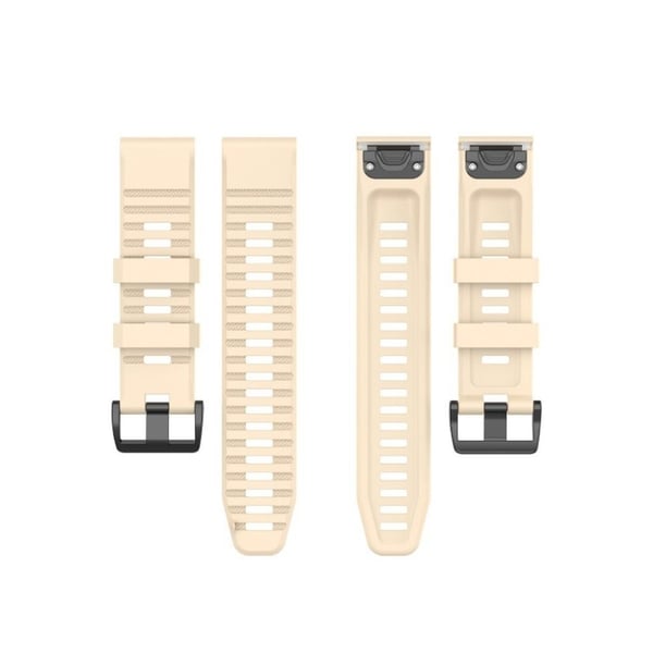 Garmin Fenix 6 stilig silikonarmbånd - Beige