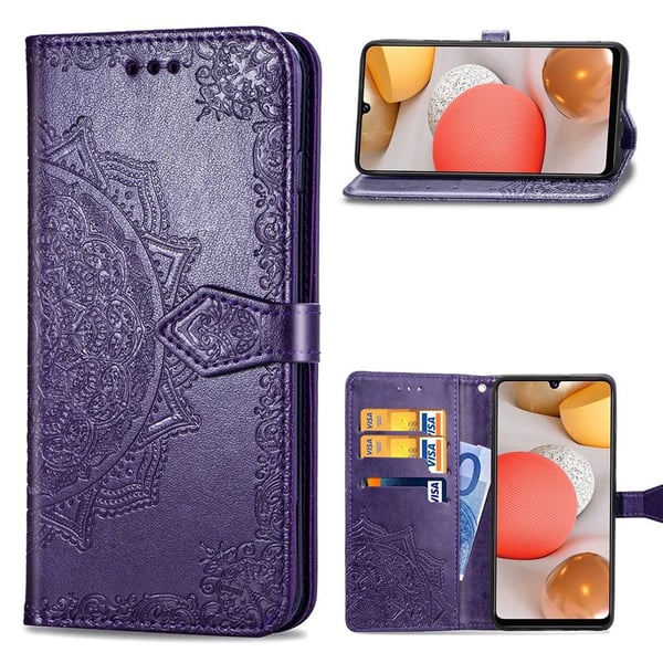 Mandala Samsung Galaxy A42 5G Flip Etui - Lilla