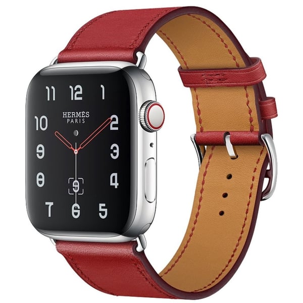 Apple Watch Series 4 40mm ekte skinn klokke band - Rød