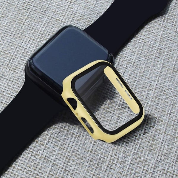 Apple Watch Series 5 / 4 40 mm slitesterk matt ramme - Gul