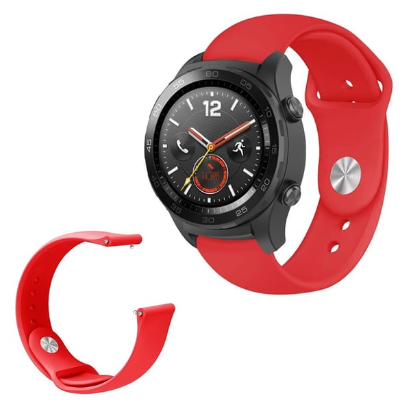 Huawei Watch GT / Magic elegant silikonarmbånd - Rød
