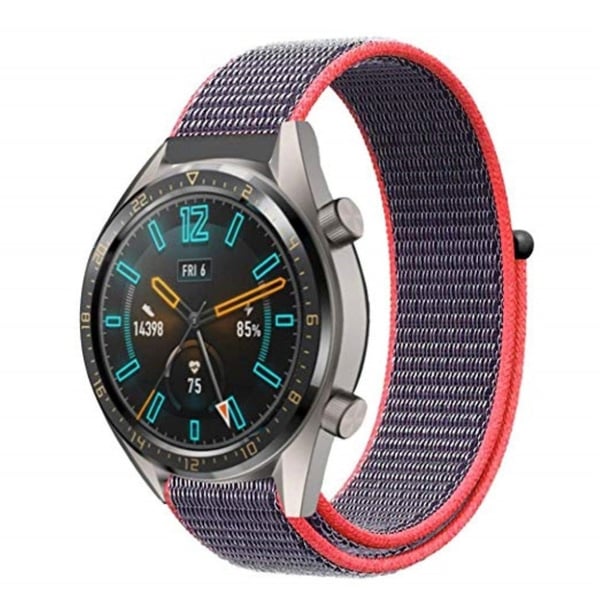 Huawei Watch GT / Watch 2 Pro / Watch Magic 22mm nylon ranneke - Punainen