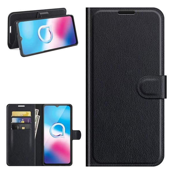 Classic Alcatel 3l (2021) / 1s (2021) Flippetui - Svart
