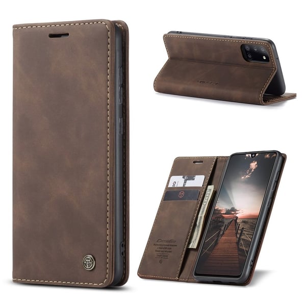 CaseMe Samsung Galaxy A31 Vintage Etui - Kaffe