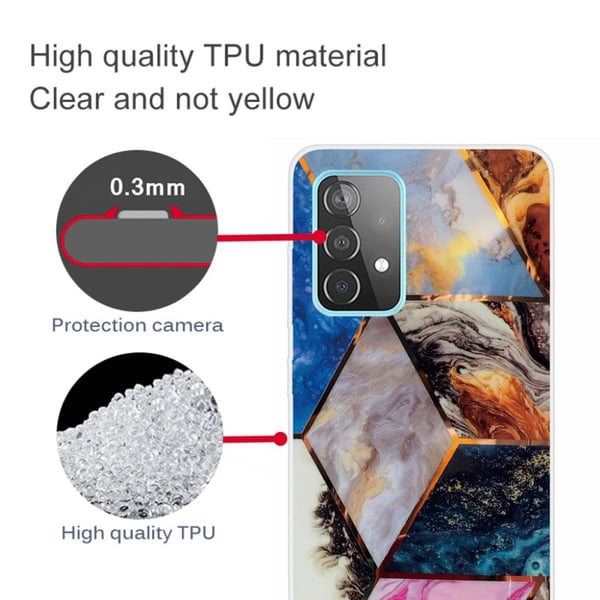 Marble Samsung Galaxy A52 5G Etui - Vibrant Klinkekule Diamant