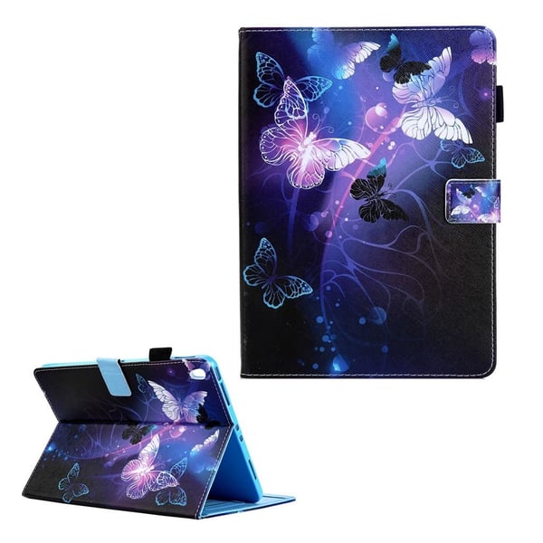iPad Air (2019) mønster lædercover - drømmeagtige sommerfugle