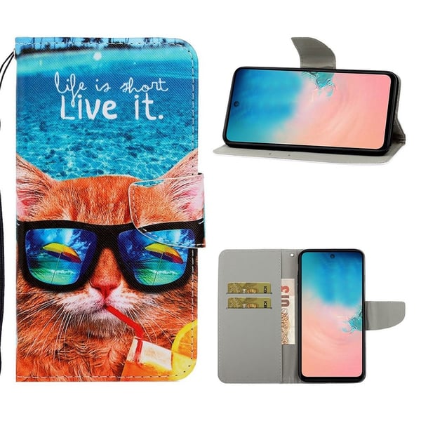 Wonderland Samsung Galaxy Note 20 veske - Kul katt