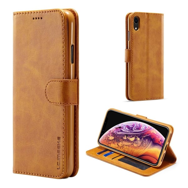 LC.IMEEKE iPhone Xr flip etui - Brun
