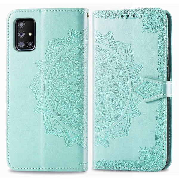 Mandala Samsung Galaxy A71 5G Flippetui - Grønn Mandala Samsung Galaxy A71 5G Flippetui - Grønn
