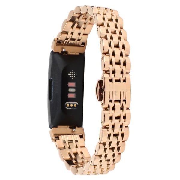 Fitbit Inspire / Inspire HR klockband med metallspänne - Rosa Guld