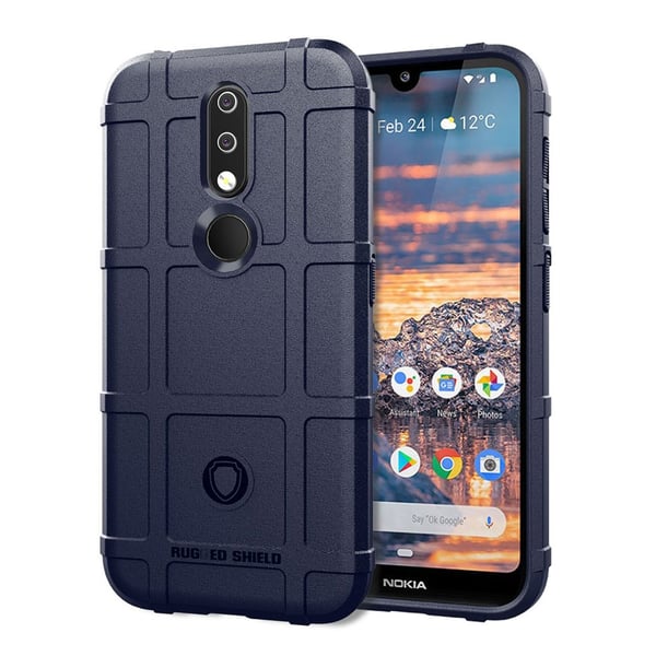 Nokia 4,2 anti-shock firkantet deksel - Blå