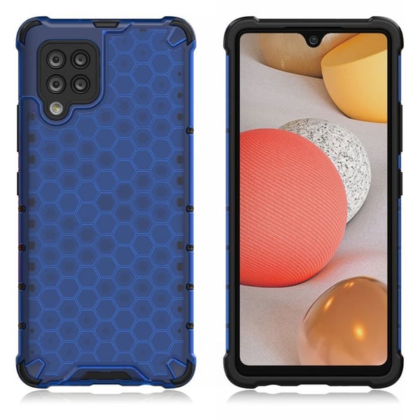 Bofink Honeycomb Samsung Galaxy A42 5G Etui - Blå Bofink Honeycomb Samsung Galaxy A42 5G Etui - Blå