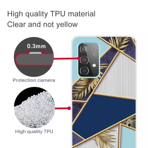 Marble Samsung Galaxy A72 5G Etui - Fragment Of Color og Vine