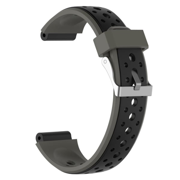 Huawei Kid Watch K3 Pro kaksivärinen silikonikellonauha - Musta / Harmaa