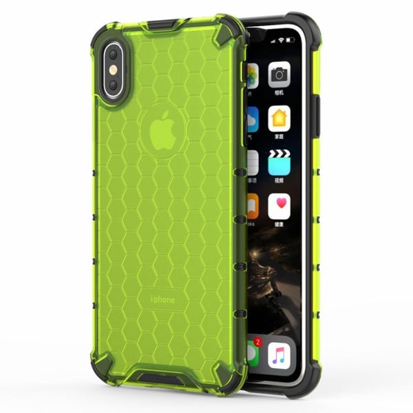 Bofink Honeycomb iPhone Xs Max kuoret - Vihreä