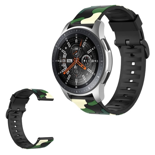 Holdbart kamuflasjearmbånd til Samsung Galaxy Watch - Grønn