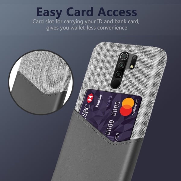 Bofink Xiaomi Redmi 9 Card deksel - Grå