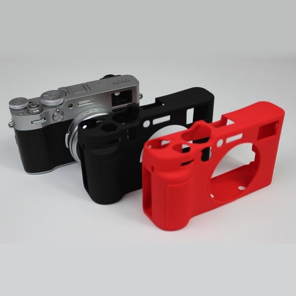 Fujifilm X100V holdbart silikoneetui - Sort