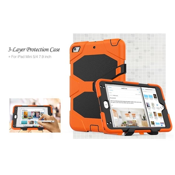 iPad Mini (2019) kombi-cover i silikone - orange