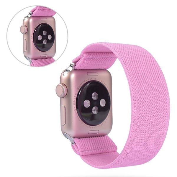 Apple Watch Series 6 / 5 44mm enkel nylonklokkebånd - Lyserosa