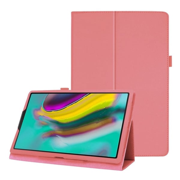 Samsung Galaxy Tab S5e litchi læretui - Pink
