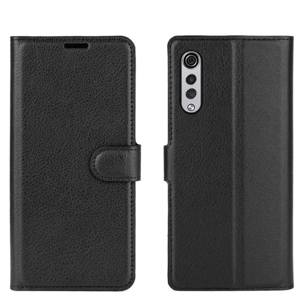 Classic LG Velvet flip kuoret - Musta