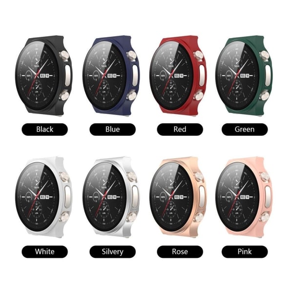 Huawei Watch GT 2 Pro materialtrekk med herdet glass - Svart