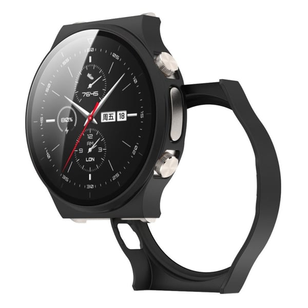 Huawei Watch GT 2 Pro materialtrekk med herdet glass - Svart