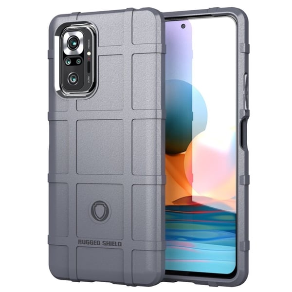 Rugged Shield Etui Xiaomi Redmi Note 10 Pro / 10 Pro Max - Grå