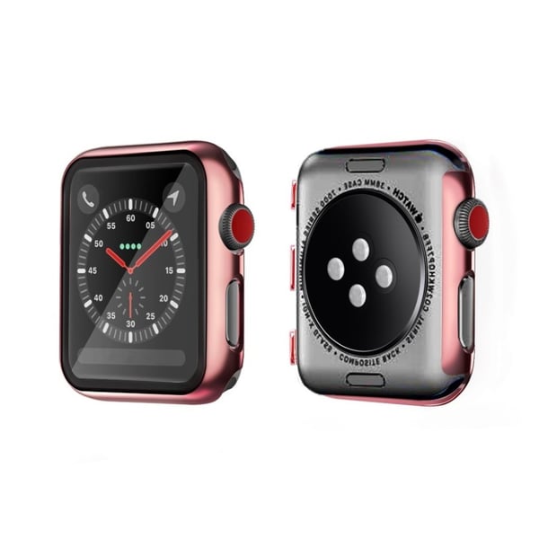 Apple Watch Series 5 40 mm galvaniseringsramme med herdet glass - Rose