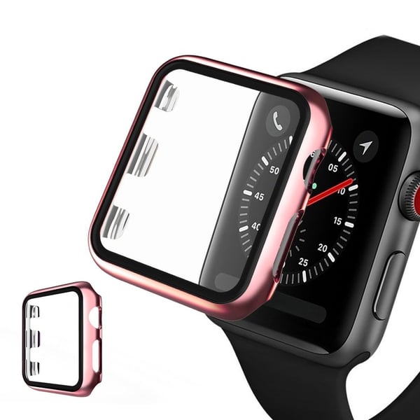 Apple Watch Series 5 40 mm galvaniseringsramme med herdet glass - Rose