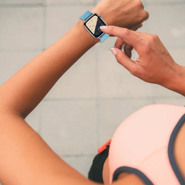 Apple Watch Series 4 44mm nylonkellonauha - Sininen