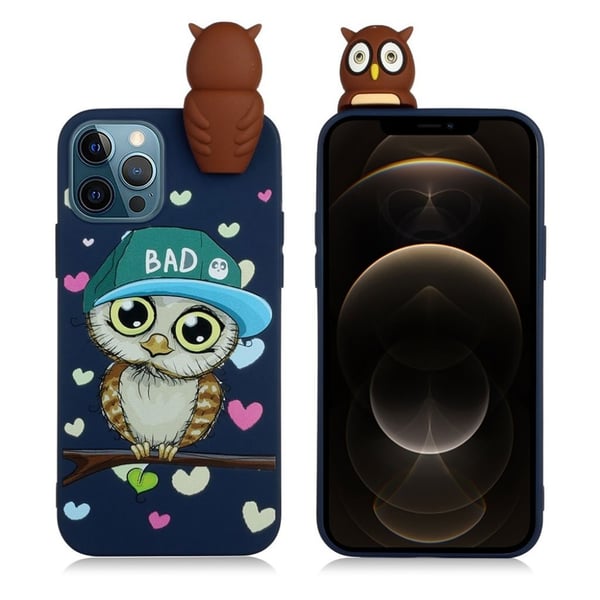 Cute 3d iPhone 12 Pro Max Etui - Male Ugle