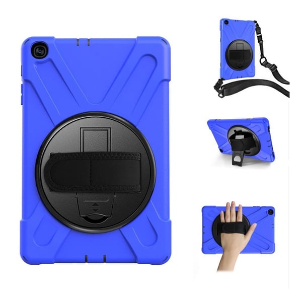 Samsung Galaxy Tab A 10.1 (2019) 360 graders silikon combo deksel  - Blå