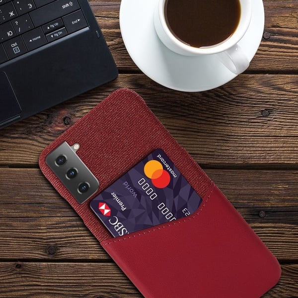 Bofink Samsung Galaxy S21 Card Cover - Rød