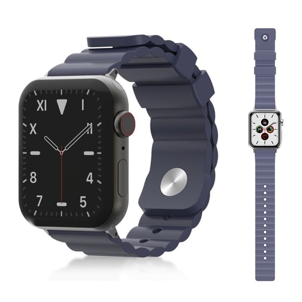Apple Watch Series 5 / 4 40 mm kult silikonarmbånd - Mørkeblå