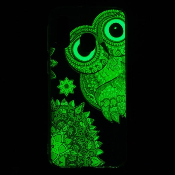 Samsung Galaxy A40 yövalo kuvio tapauksessa - Pöllö Kuvio