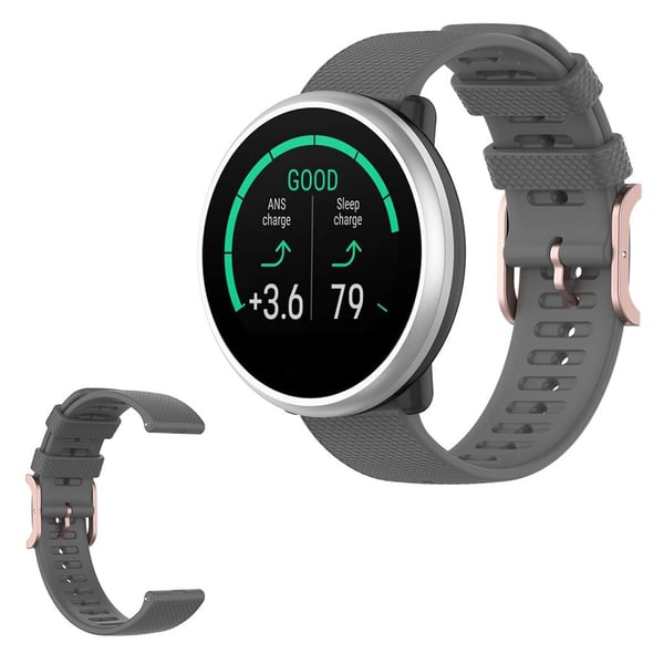 Polar Ignite klockarmband i silikon - Grå